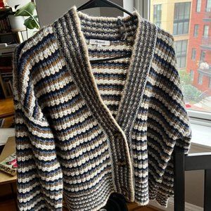 Madewell multicolor striped cardigan